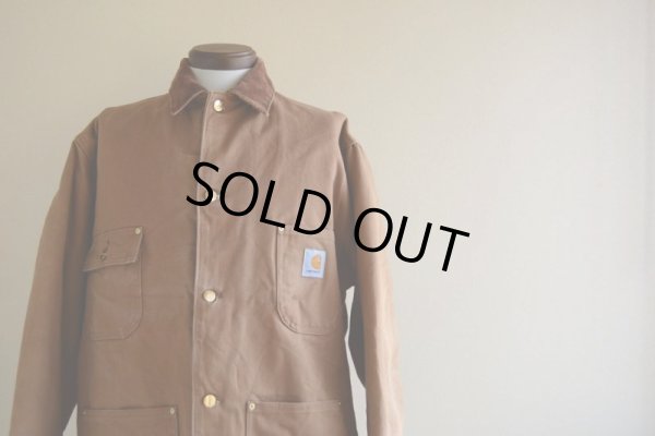 画像5: 1990s Carharttブラウンダックカバーオール　 裏ブランケット付き　 実寸L 