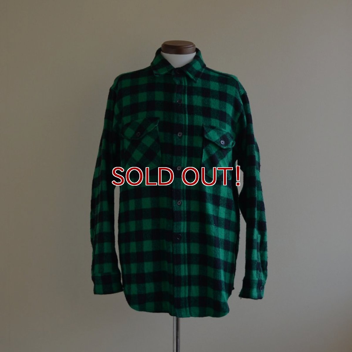 画像1: 1980s Woolrich ウールシャツ　 実寸L  (1)