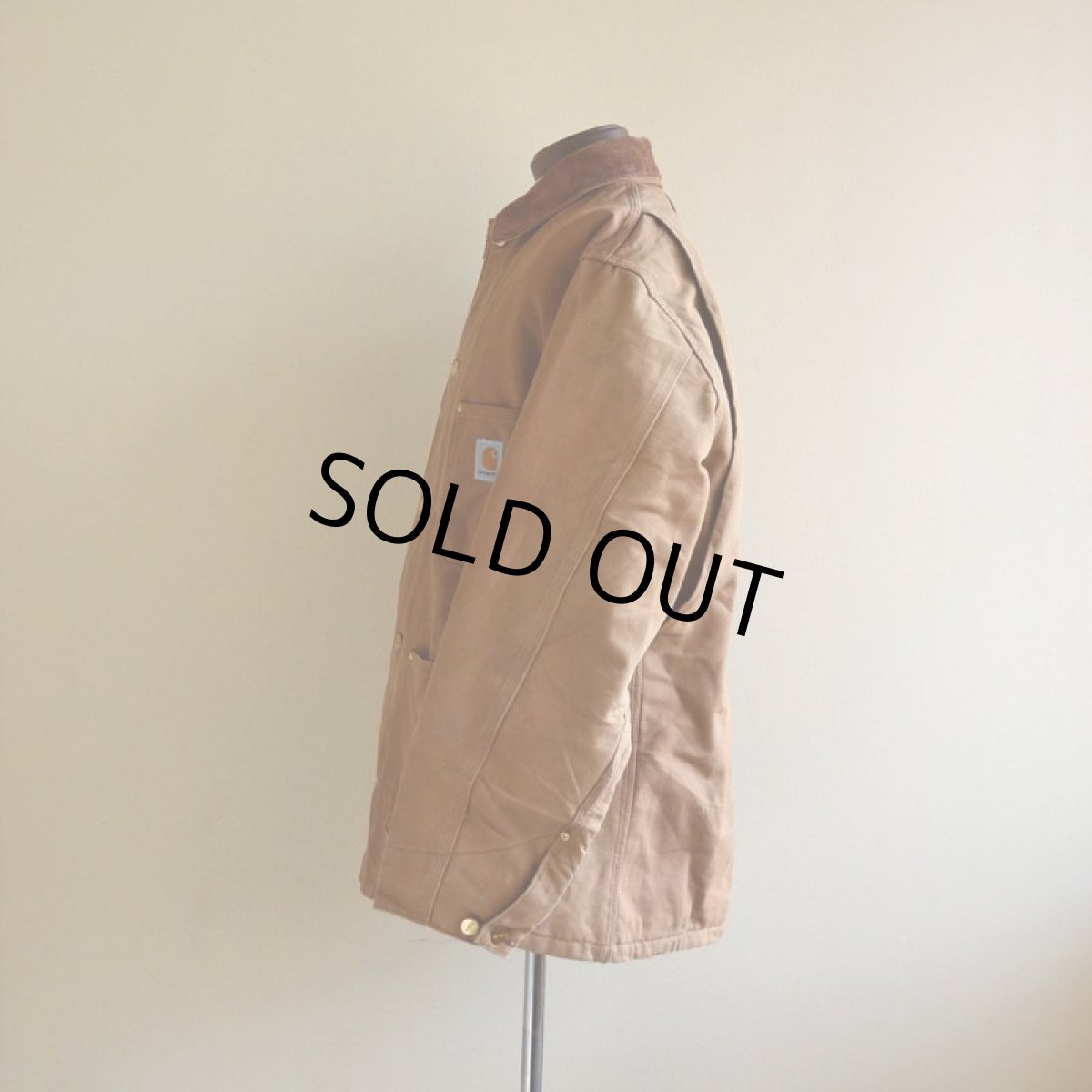 画像4: 1990s Carharttブラウンダックカバーオール　 裏ブランケット付き　 実寸L  (4)