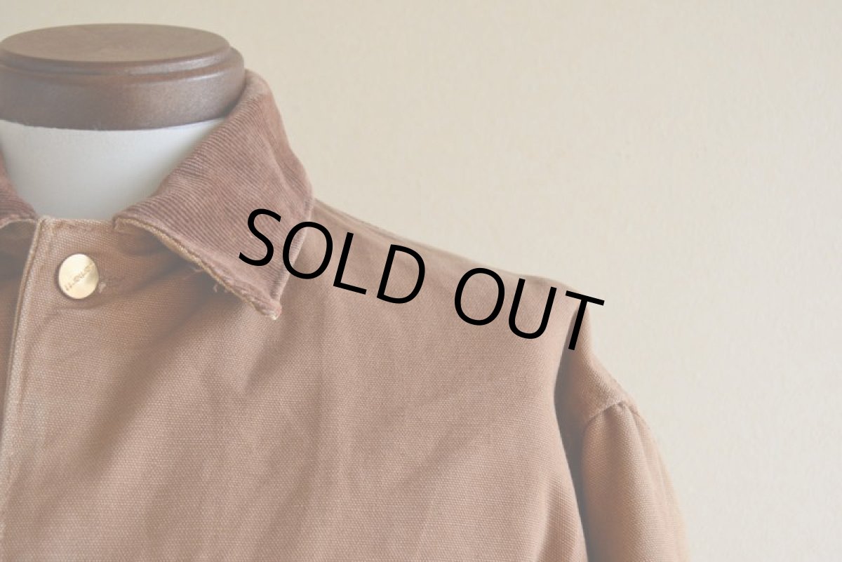 画像6: 1990s Carharttブラウンダックカバーオール　 裏ブランケット付き　 実寸L  (6)