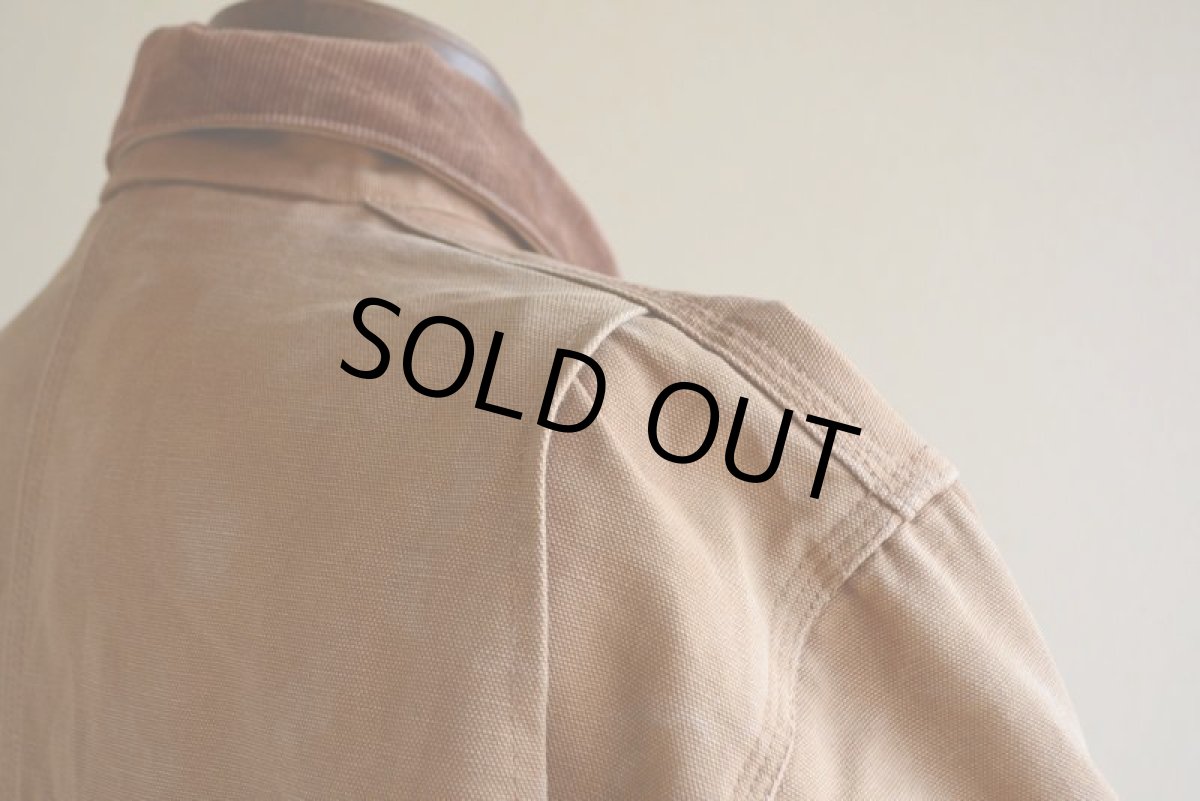 画像13: 1990s Carharttブラウンダックカバーオール　 裏ブランケット付き　 実寸L  (13)