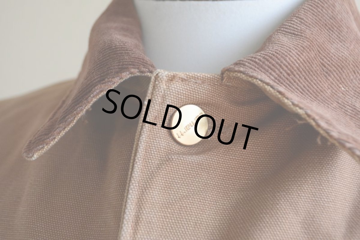 画像8: 1990s Carharttブラウンダックカバーオール　 裏ブランケット付き　 実寸L  (8)