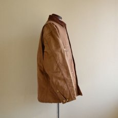 画像2: 1990s Carharttブラウンダックカバーオール　 裏ブランケット付き　 実寸L  (2)