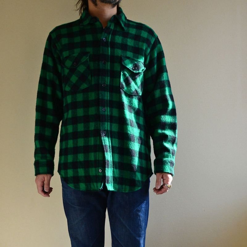 画像1: 1980s Woolrich ウールシャツ 実寸L