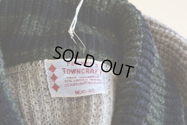 画像13: 1950s TOWNCRAFT ショールカラーセーター　 表記M 