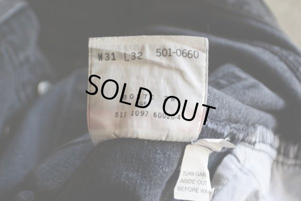 画像12: 1990s Levi's 501  ブラックデニム  表記W31 L32