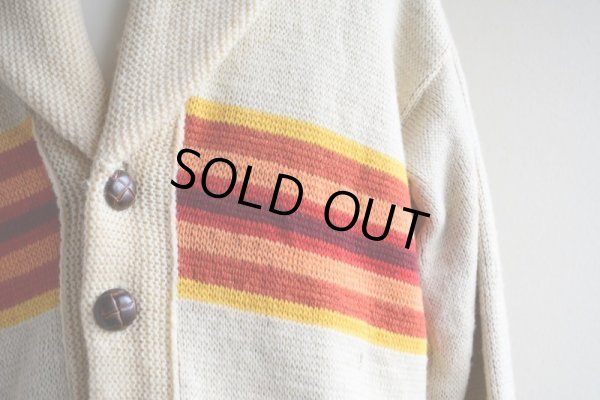 画像10: 1970s PENDLETON ショールカラーニットカーディガン　 チーフジョセフ柄　 表記L 