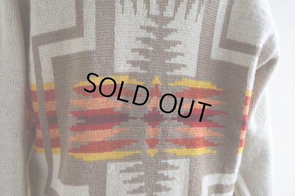 画像15: 1970s PENDLETON ショールカラーニットカーディガン　 チーフジョセフ柄　 表記L 