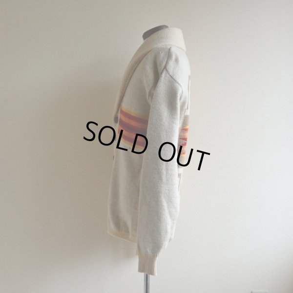 画像4: 1970s PENDLETON ショールカラーニットカーディガン　 チーフジョセフ柄　 表記L 