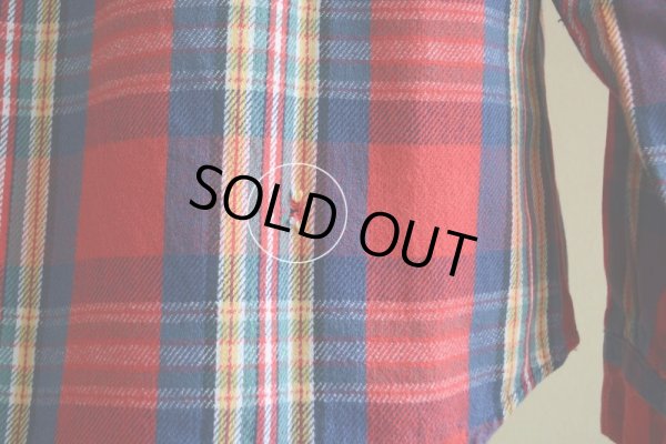 画像12: 1980s FIVE BROTHER ヘビーネルシャツ  表記L