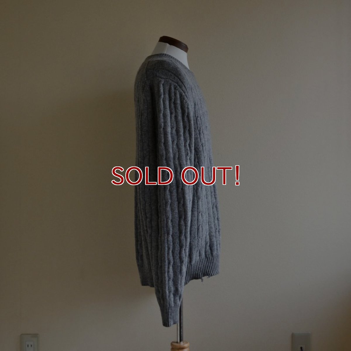 画像2: 1990s BrooksBrothers ウールセーター　 100% BRITISH LAMBSWOOL　 表記L  (2)