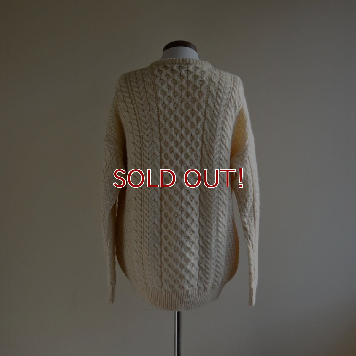 画像3: Carraig Donn フィッシャーマンセーター　 MADE IN IRELAND　 表記L  (3)