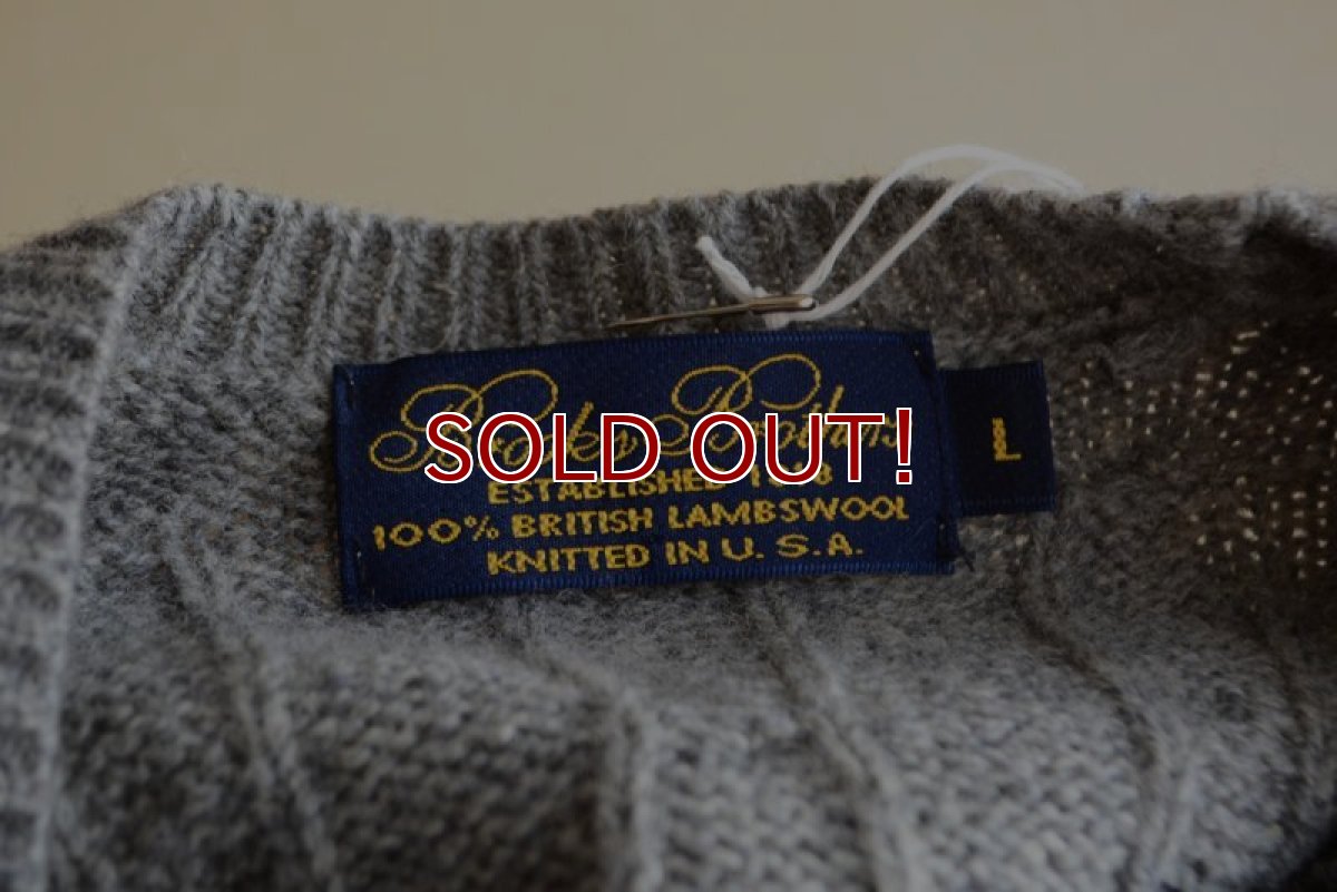 画像14: 1990s BrooksBrothers ウールセーター　 100% BRITISH LAMBSWOOL　 表記L  (14)