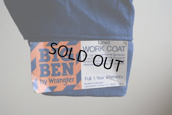 画像10: 1980s BIGBEN 裏ブランケット付デニムカバーオール　 DEAD STOCK　 表記40 