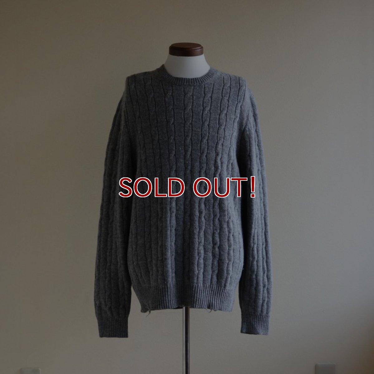 画像1: 1990s BrooksBrothers ウールセーター　 100% BRITISH LAMBSWOOL　 表記L  (1)