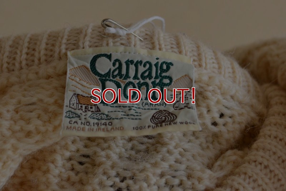 画像11: Carraig Donn フィッシャーマンセーター　 MADE IN IRELAND　 表記L  (11)