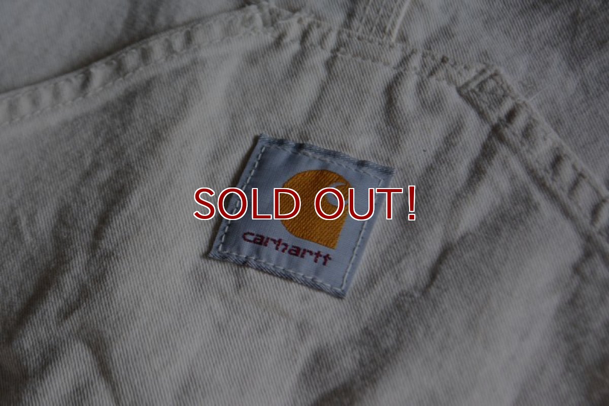 画像5: 1990s Carhartt 生成りオーバーオール　 MADE IN USA　 表記w38  (5)