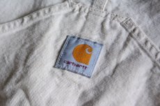 画像5: 1990s Carhartt 生成りオーバーオール　 MADE IN USA　 表記w38  (5)