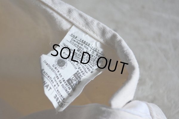 画像7: 1990s Carhartt 生成りオーバーオール　 MADE IN USA　 表記w38 