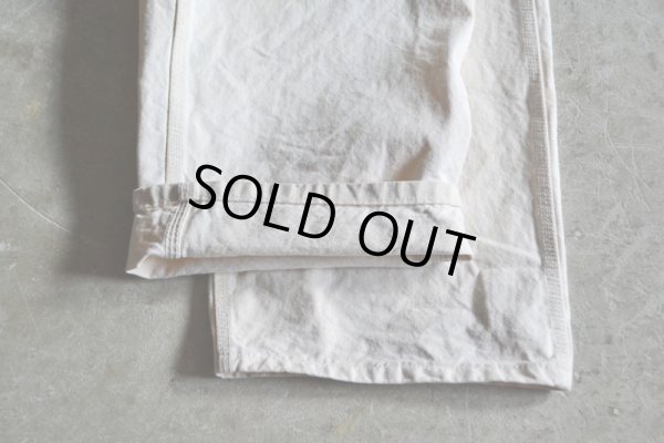 画像10: 1990s Carhartt 生成りオーバーオール　 MADE IN USA　 表記w38 