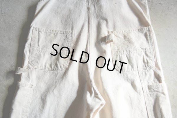 画像11: 1990s Carhartt 生成りオーバーオール　 MADE IN USA　 表記w38 