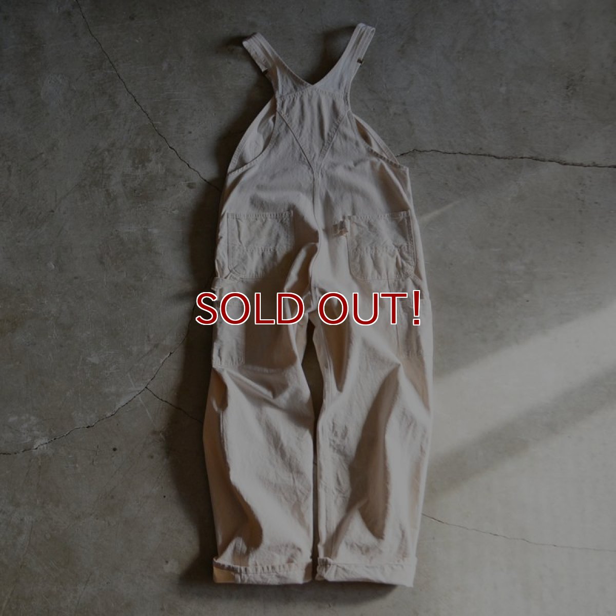 画像3: 1990s Carhartt 生成りオーバーオール　 MADE IN USA　 表記w38  (3)