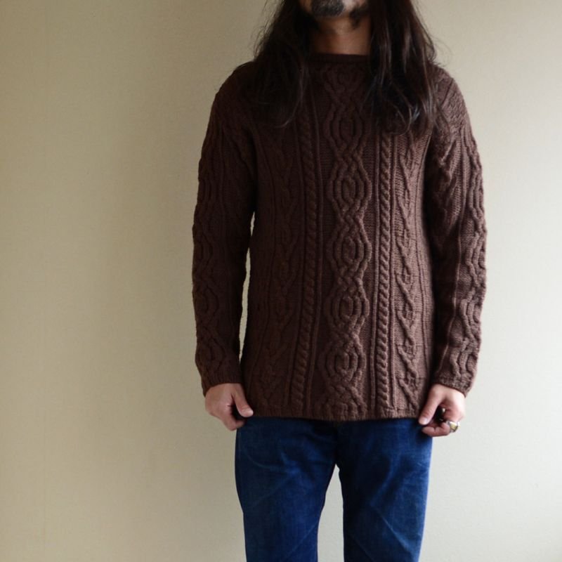 画像1: ARAN CRAFTS フィッシャーマンセーター　 MADE IN IRELAND　 表記M 