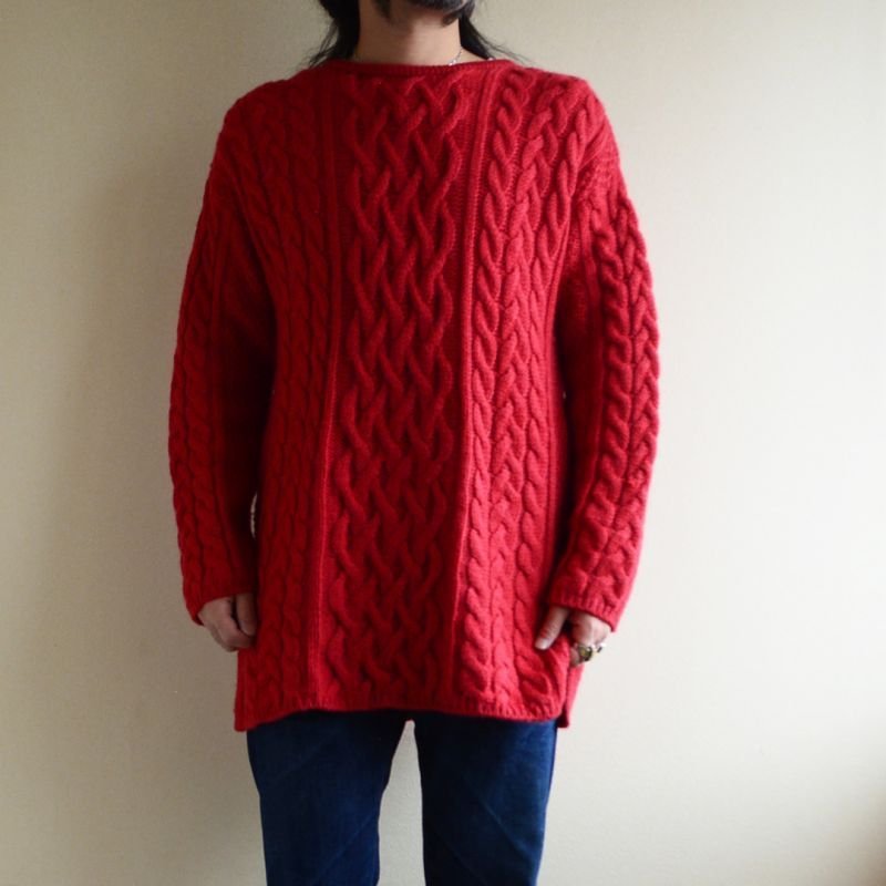 画像1: ARAN CRAFTS フィッシャーマンセーター MADE IN IRELAND 表記L