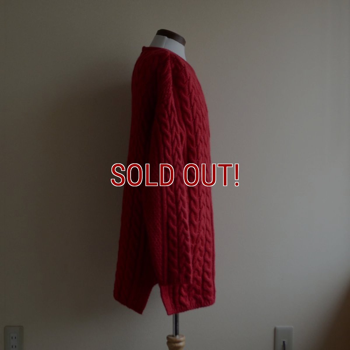 画像2: ARAN CRAFTS フィッシャーマンセーター　 MADE IN IRELAND　 表記L  (2)
