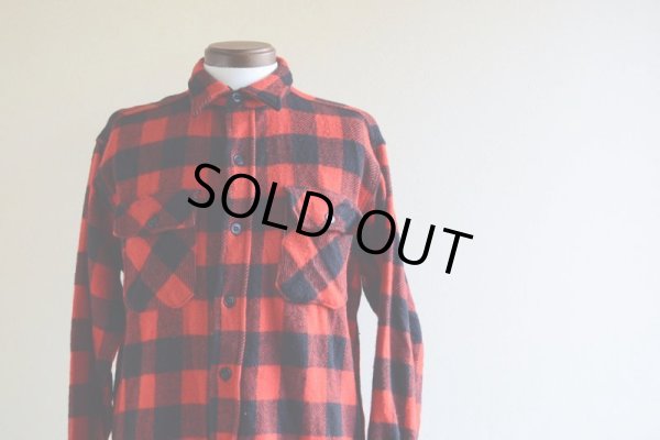 画像5: 〜1960s WINTER KING マチ付きウールシャツ　 実寸ML 