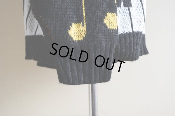 画像9: 1980s 鍵盤ジャガードセーター　 実寸M 