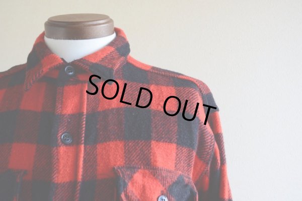 画像6: 〜1960s WINTER KING マチ付きウールシャツ　 実寸ML 