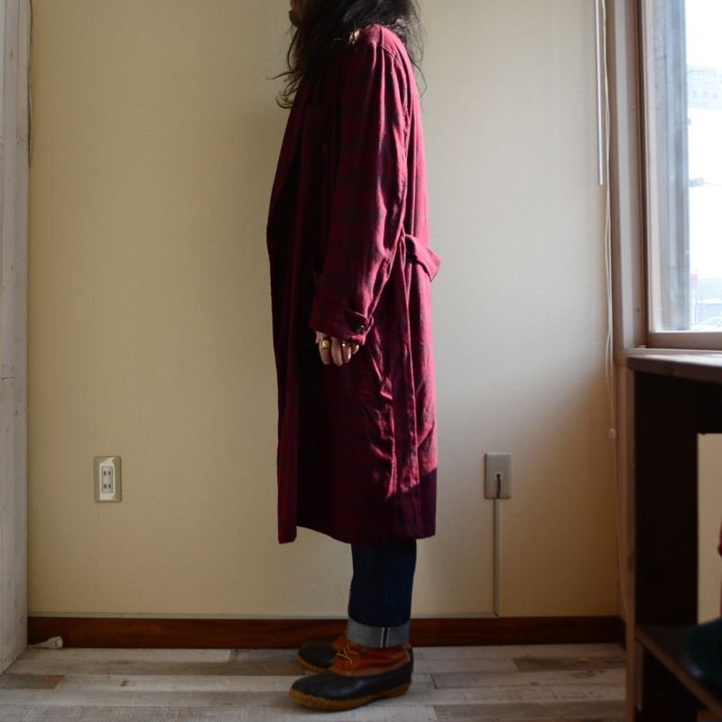 画像2: 1960s PENDLETON オンブレウールガウン 表記XL