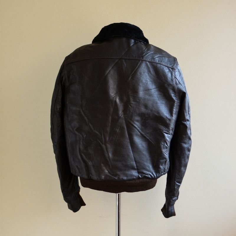 1970s L.L.Bean G-1 STYLE レザージャケット 実寸L - 古着屋HamburgCafe