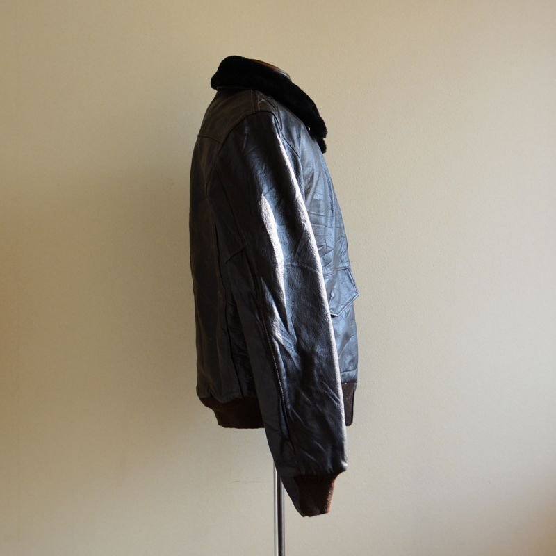 1970s L.L.Bean G-1 STYLE レザージャケット 実寸L - 古着屋HamburgCafe