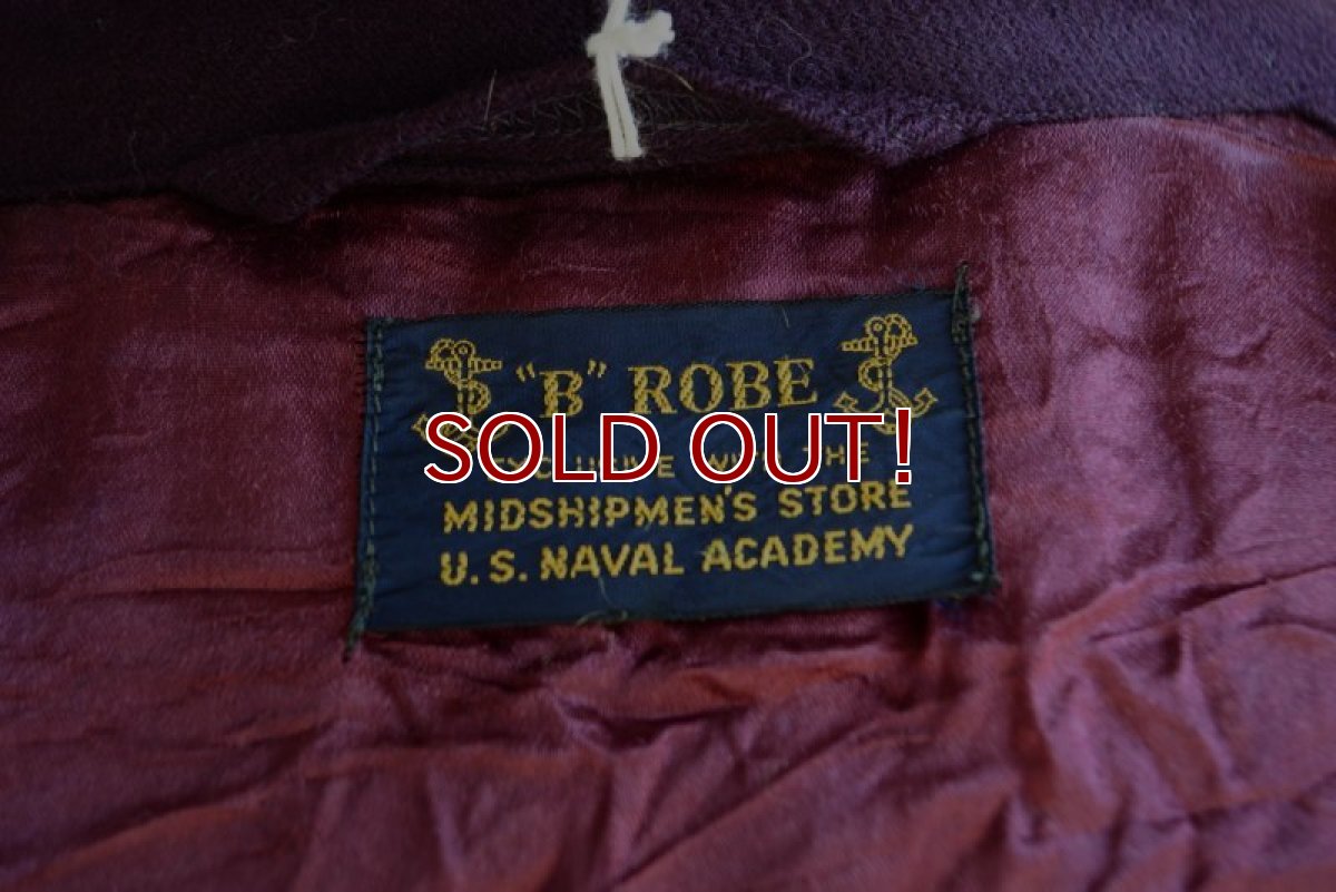 画像19: 1950s-60s US.NAVAL ACADEMY ウールガウン　 実寸SM  (19)
