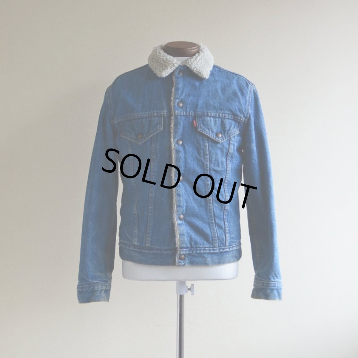 画像1: 1970s Levi's 70605デニムボアジャケット　 表記38  (1)