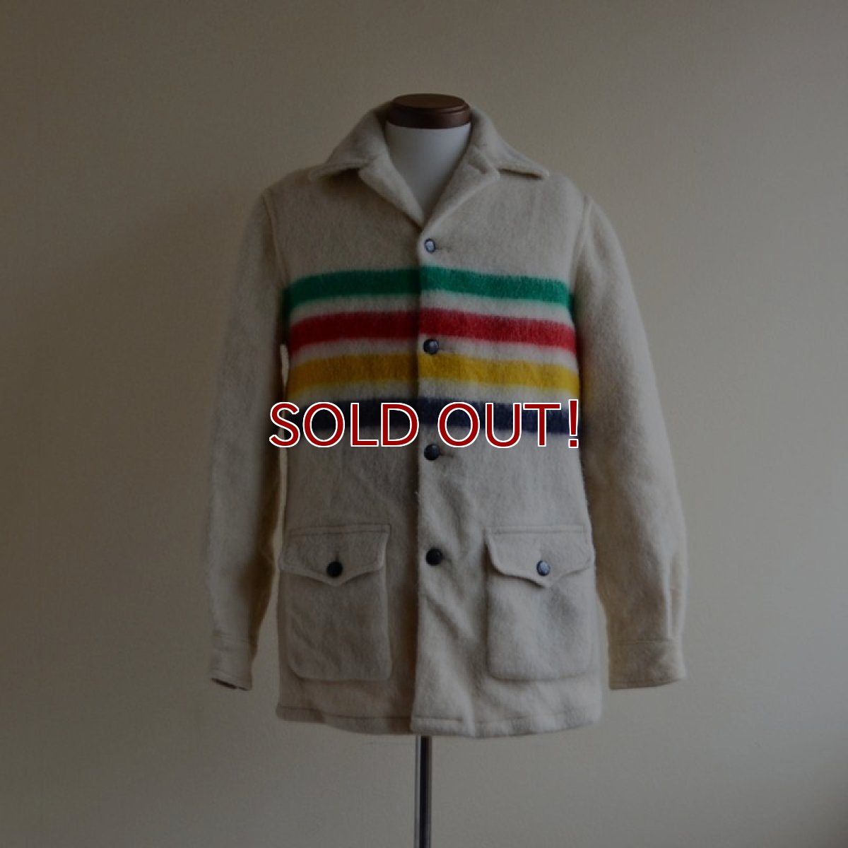 画像1: 1970s Hudson's Bay ブランケットコート　 実寸SM  (1)