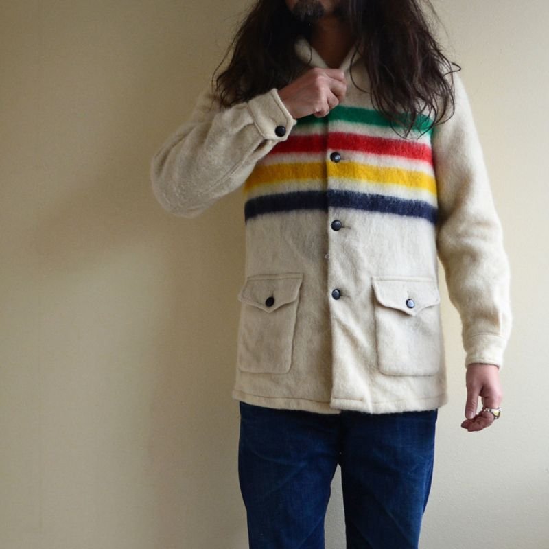 画像1: 1970s Hudson's Bay ブランケットコート 実寸SM
