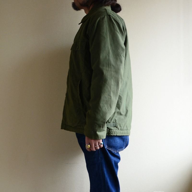 画像2: 1970s US.NAVY A-2デッキジャケット 表記LARGE