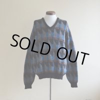 1970s PENDLETON Vネックウールセーター　 表記L 