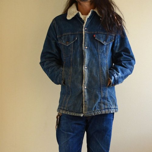 詳細画像1: 1970s Levi's 71605デニムボアジャケット　 ロング丈　 表記38 