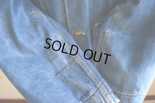 画像16: 1970s Carhartt デニムカバーオール  裏ブランケット付き  表記40L