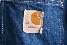 画像9: 1970s Carhartt デニムカバーオール　 裏ブランケット付き　 表記40L  (9)