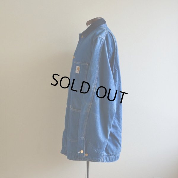画像4: 1970s Carhartt デニムカバーオール  裏ブランケット付き  表記40L