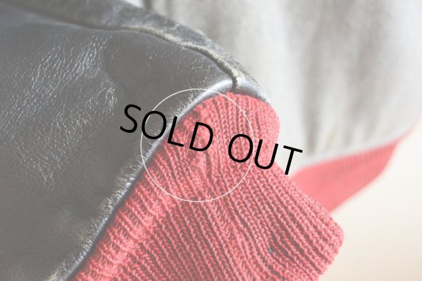 画像16: 1960s BUTWIN 袖レザースタジャン　 表記42 