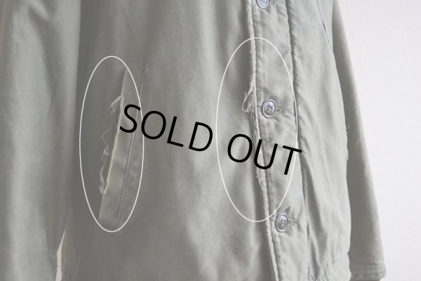 画像12: 1960s  US.NAVY A-2 バックステンシルデッキジャケット　 初期型　 実寸L 