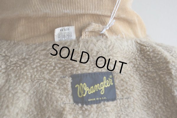 画像6: 1970s Wrangler コーデュロイボアランチジャケット　 表記44 