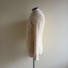 画像4: Malinmor フィッシャーマンセーター　 MADE IN IRELAND　 実寸S  (4)
