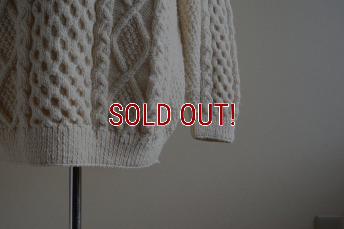 画像9: TIVOLI HANDKNIT フィッシャーマンセーター　 MADE IN IRELAND　 実寸L-XL  (9)